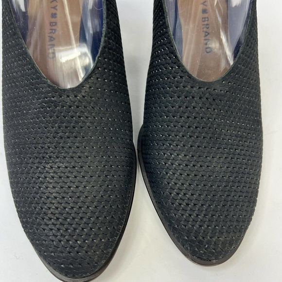 LUCKY BRAND Black Lideton Shootie Slingback Heels Size 6.5 NWOT Pointed - Picture 7 of 10
